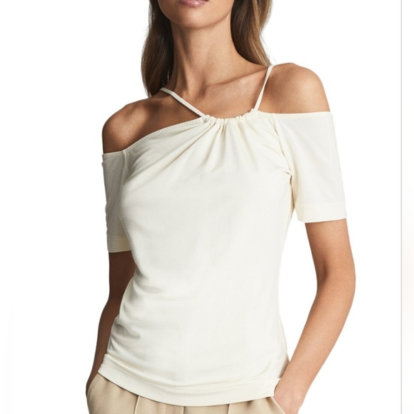 Reiss Cierra Strappy Off Shoulder Top - Picture 1 of 9